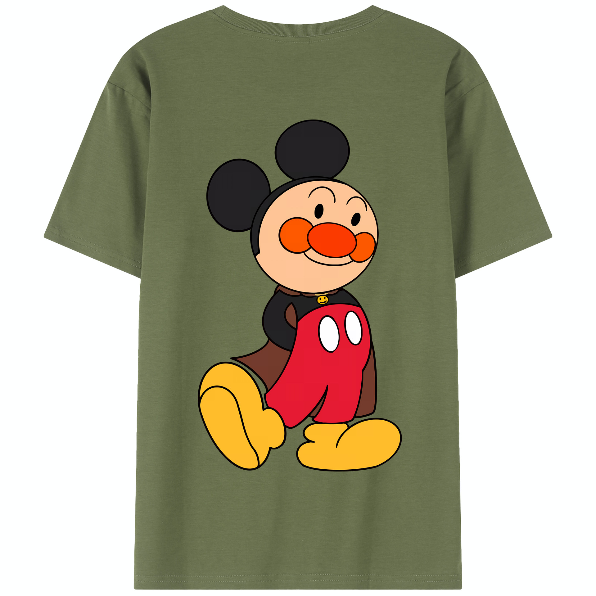 （画像用） アンパンマン Anpanman 綿100％半袖Tシャツ（背面プリント）
